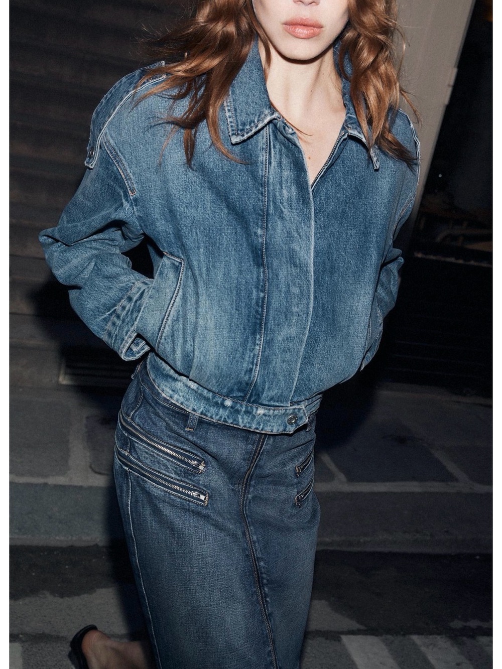 Zara Blue Denim Women’s Jeans Jacket - Picture 3 of 6